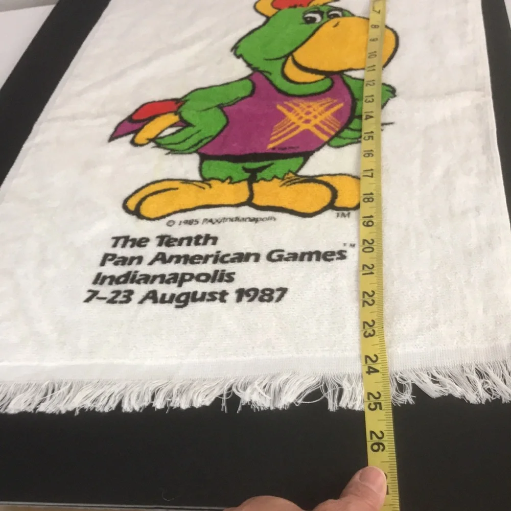 Vintage 1987 Pan Am Games Indianapolis Collectible Amigo Towel